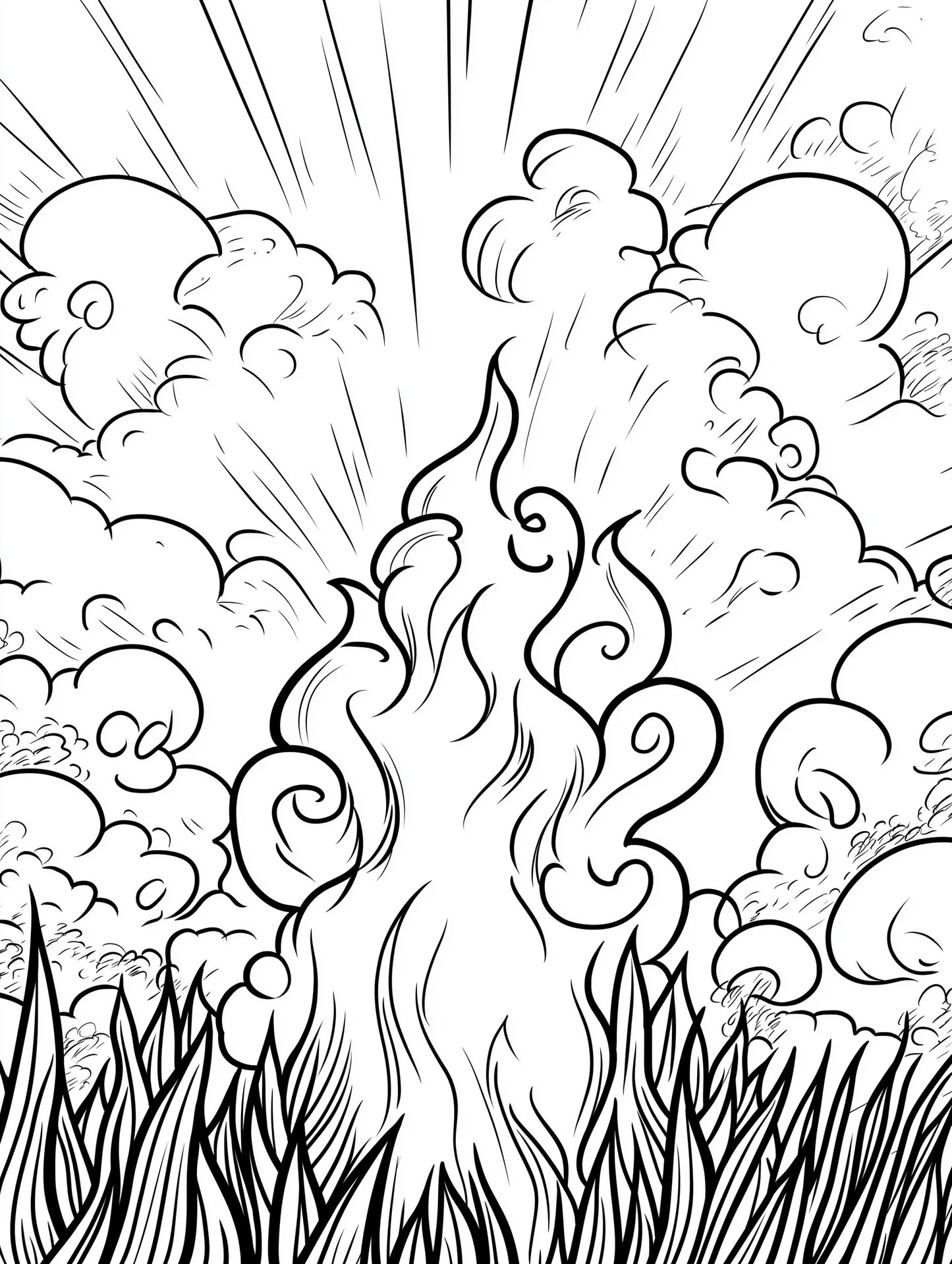 Red Sky at Night Coloring Book