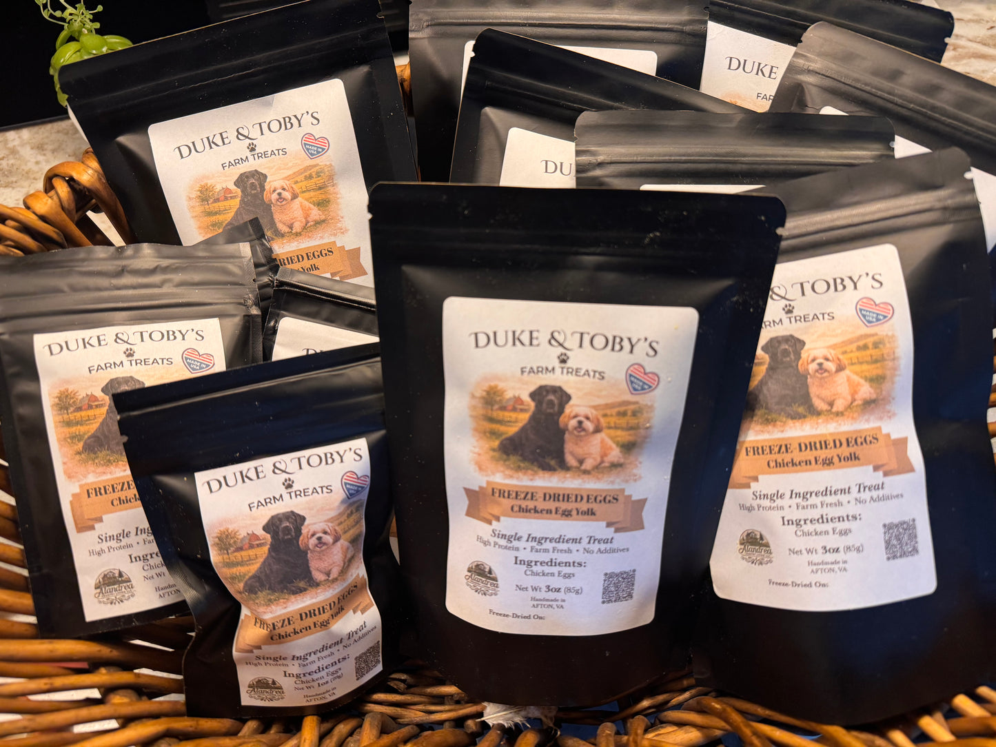 Freeze-Dried Egg Yolk Dog Treats | Single Ingredient | Made in Virginia