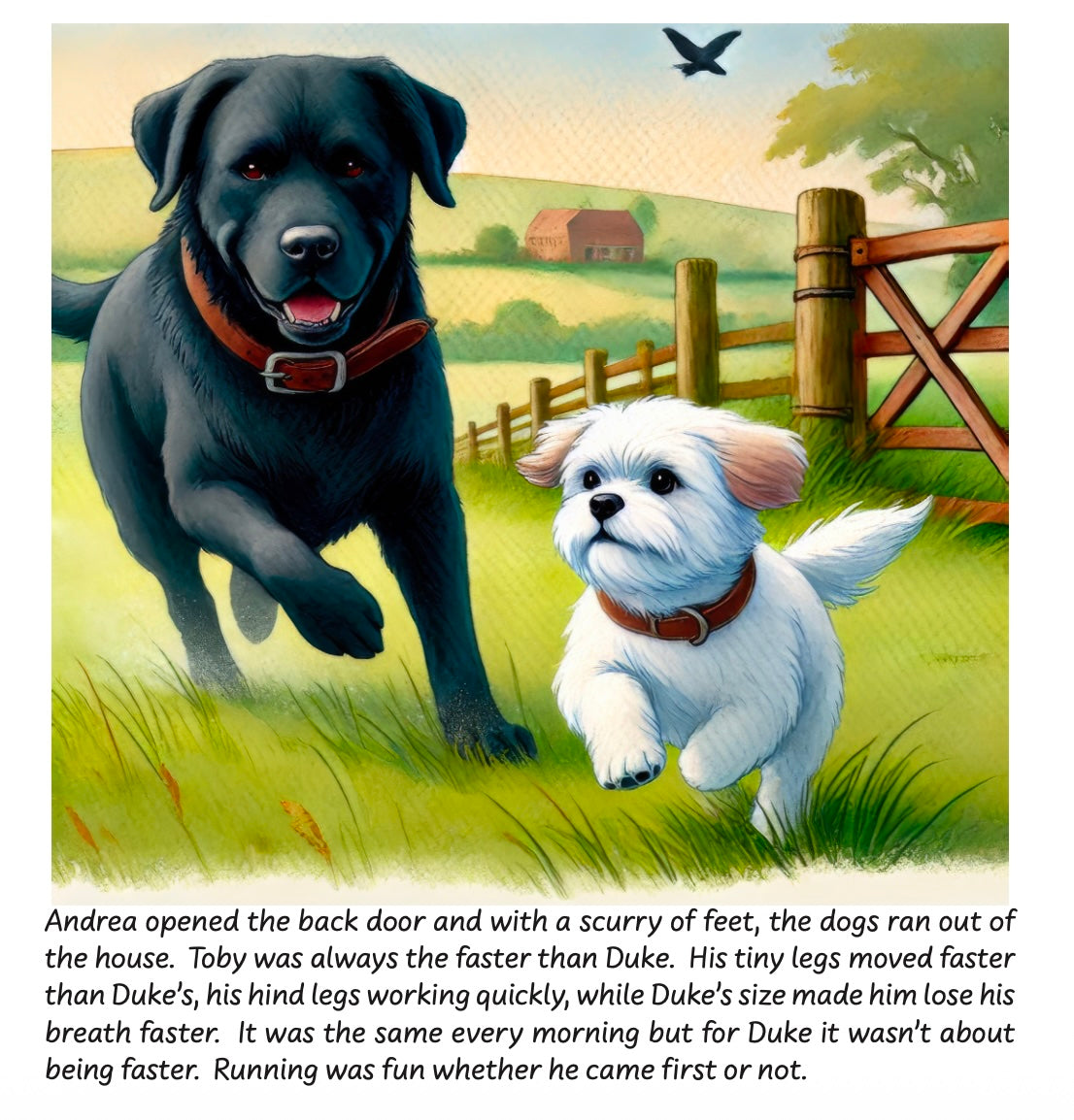 Duke and Toby at the Farm