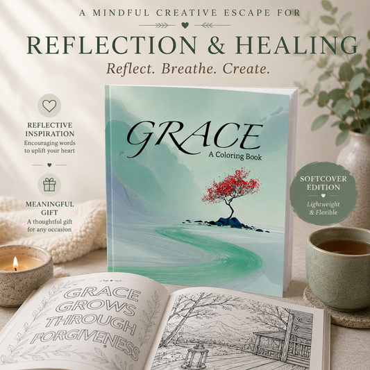 GRACE Reflective Coloring Book | Mindfulness & Healing