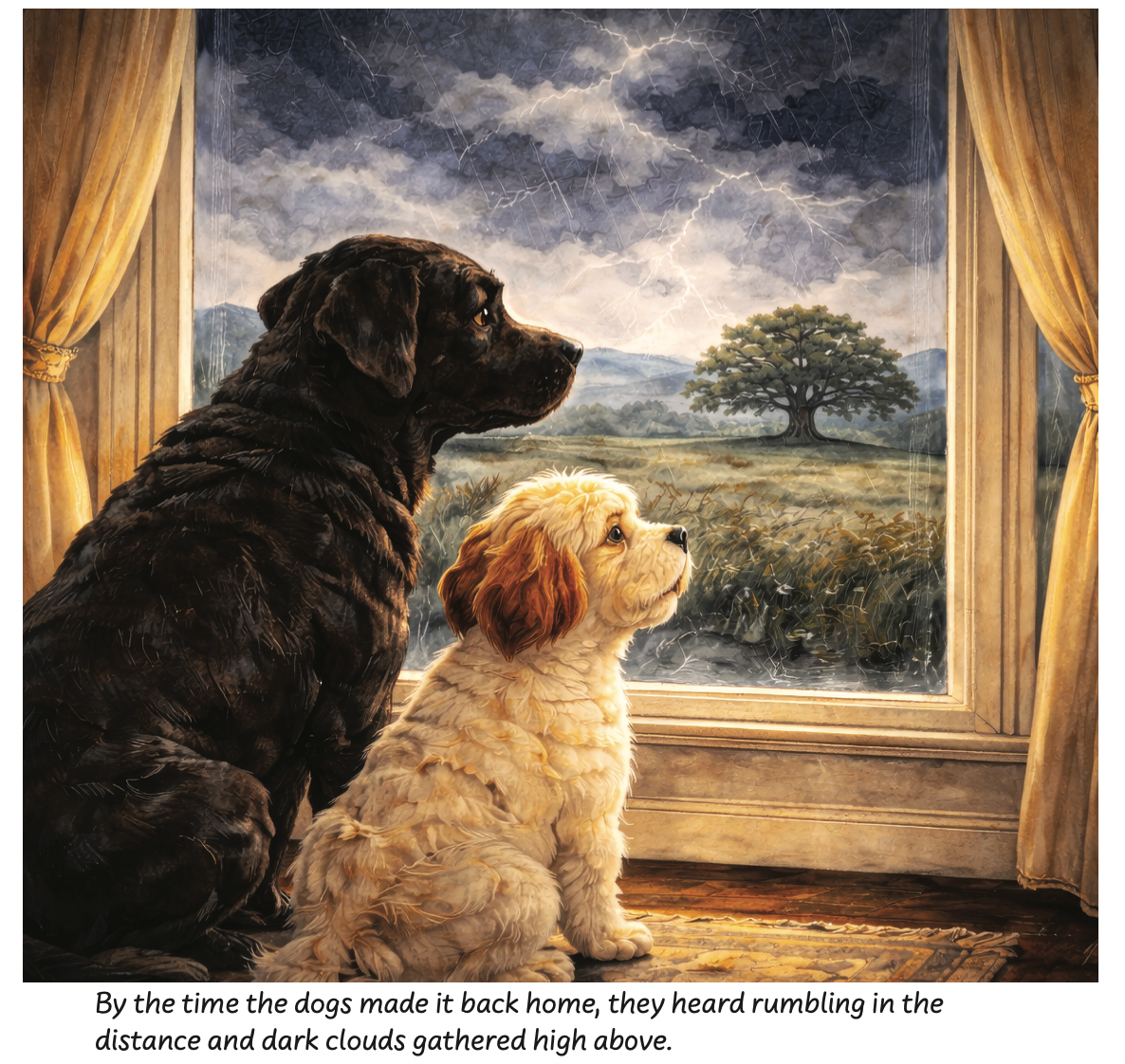 Duke and Toby and the Tree on the Hill